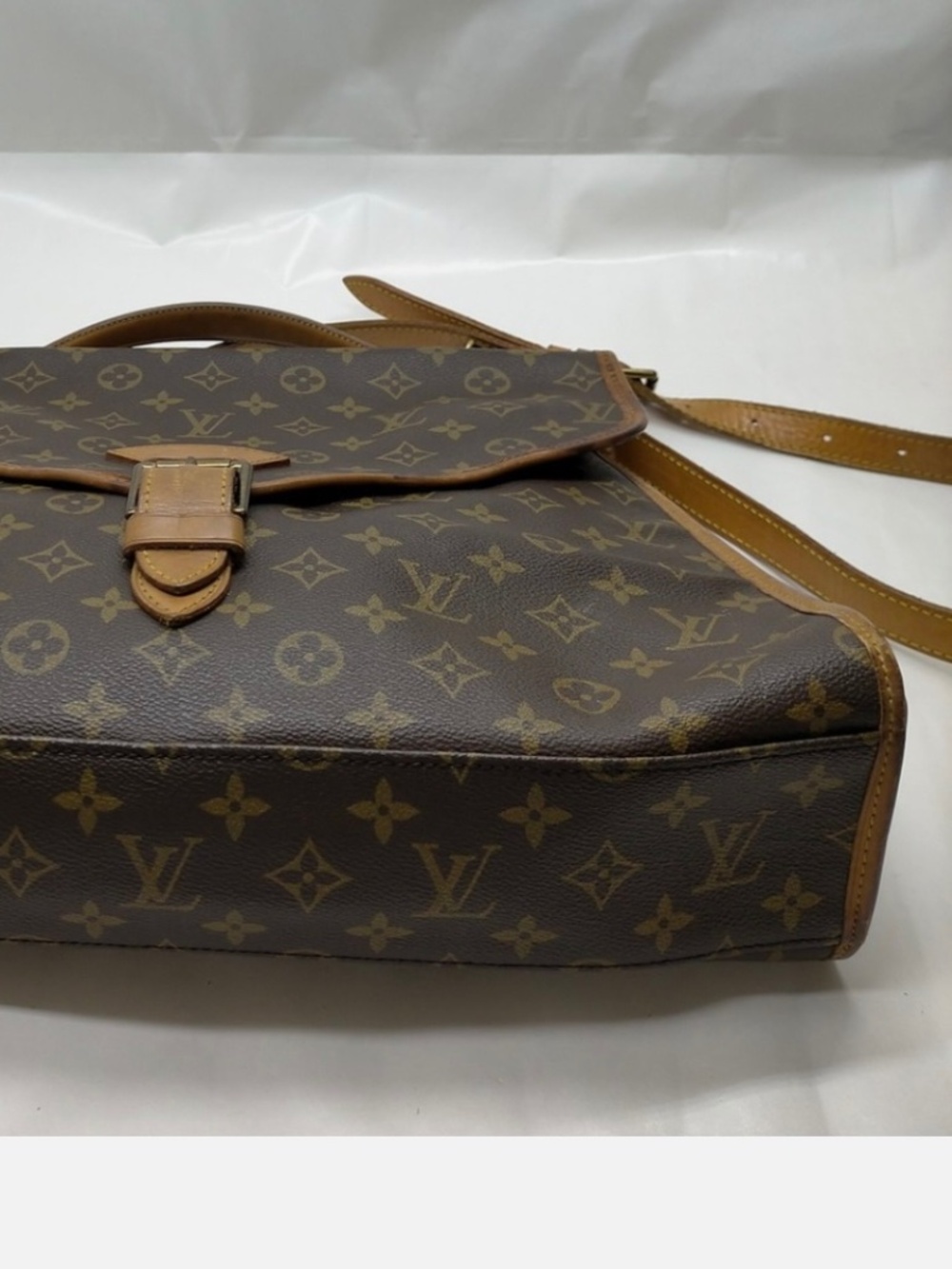Authentic Louis Vuitton Bel Air MM Monogram Crossbody Shoulder Bag Vintage 1991 - Picture 10 of 11
